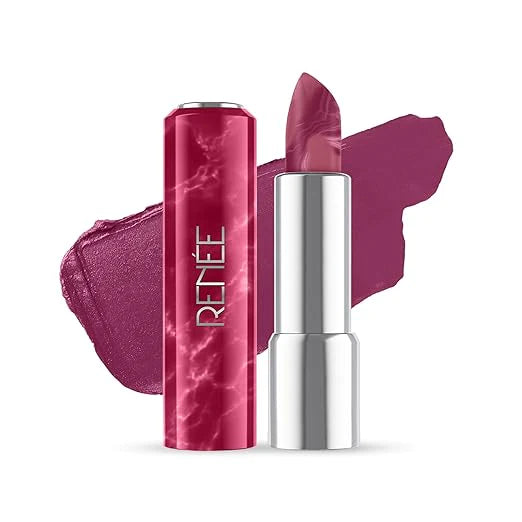 RENEE Marble Lipstick 4 Gm, Rich Payoff with high Color Pigment, Moisturizing, Nourishing, Smooth Creamy Matte Finish
