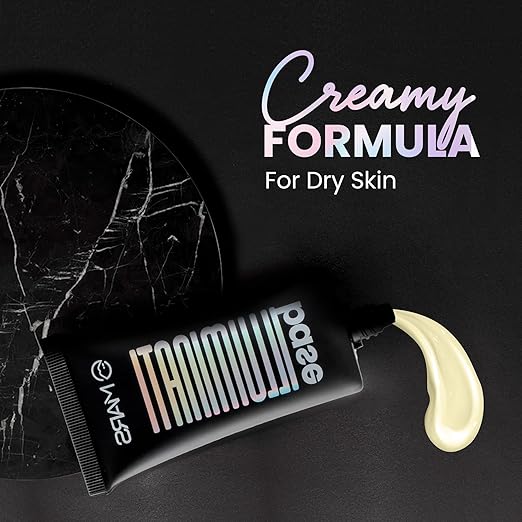 MARS Illuminati Base Dewy Primer with Highlighter | Glowy Dewy Primer for Face Makeup | Natural Finish (45ml)