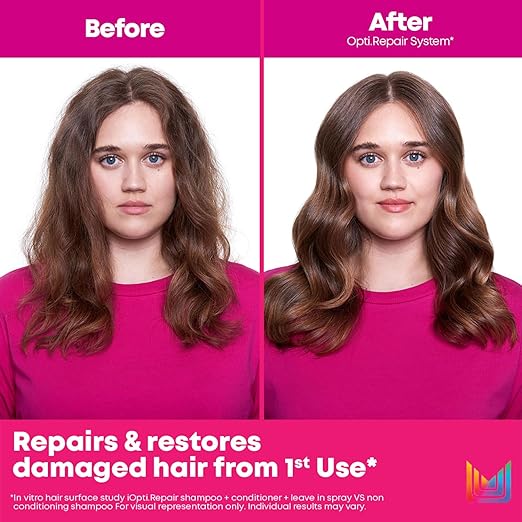 Matrix Opti.Repair Professional Liquid Protein Shampoo | Repairs Damage from 1st Use | for Less Split Ends, Breakage, Knotting | Paraben-free, 200ml