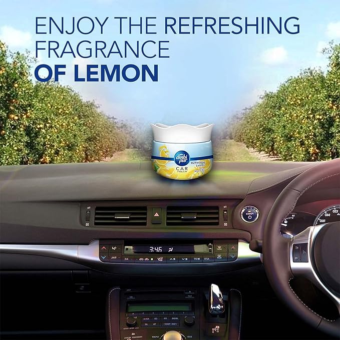 Ambi Pur Car Fresh Refreshing Lemon 75g