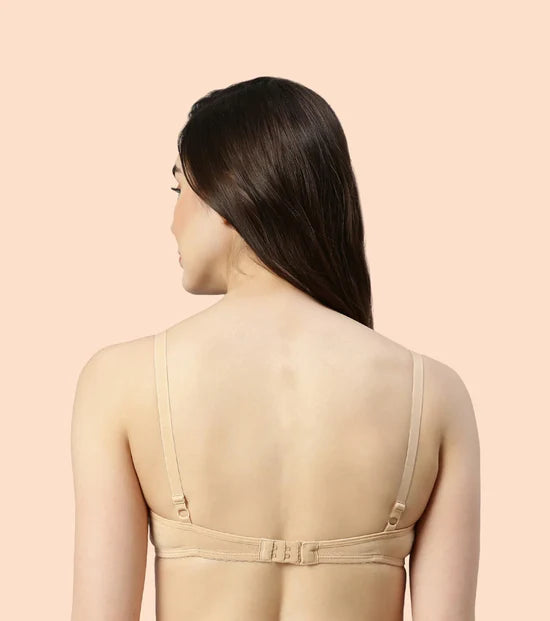 Enamor-A039 Perfect Coverage T-Shirt Bra - Supima Cotton Padded Wirefree Medium Coverage