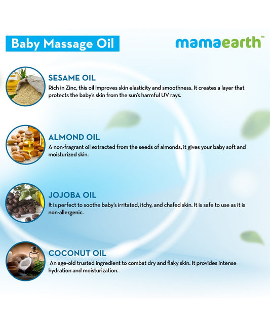 Mamaearth Soothing Massage Oil For Babies 200ml
