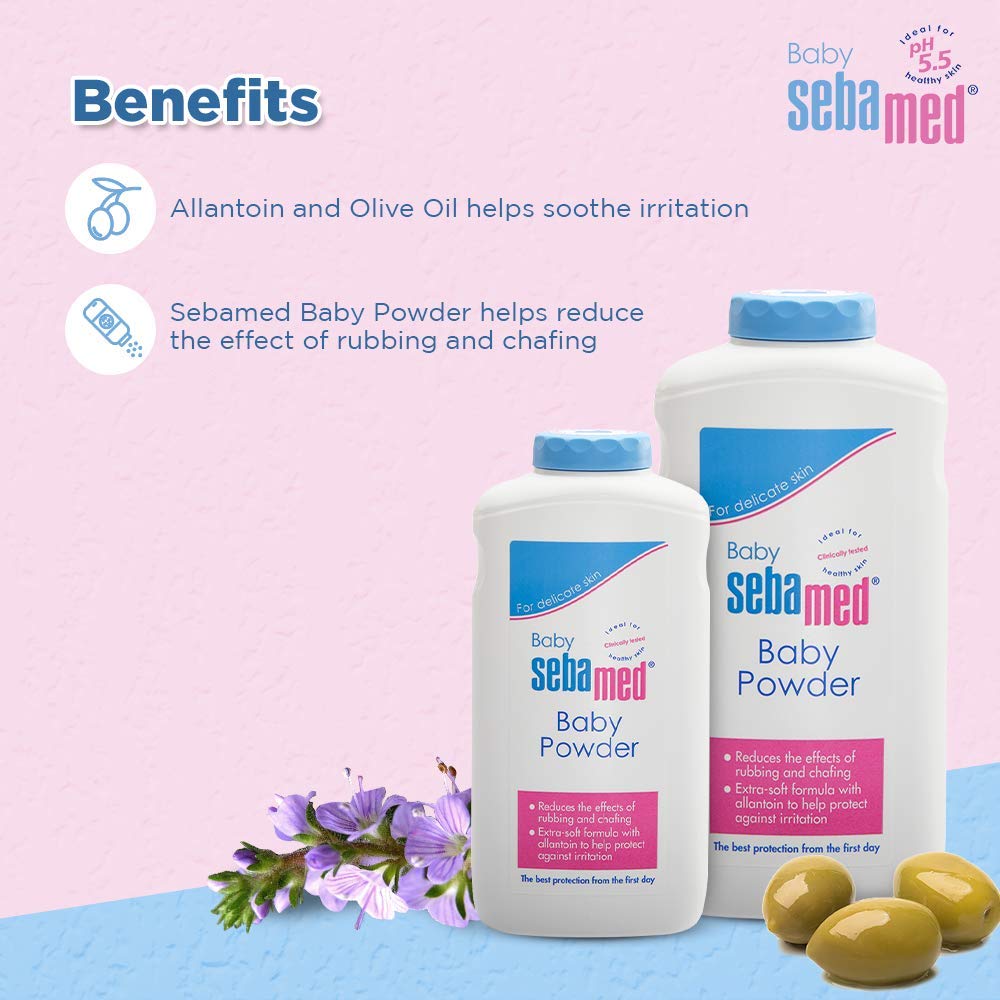 Sebamed Baby Powder For Delicate Skin With Olive Oil 400gm