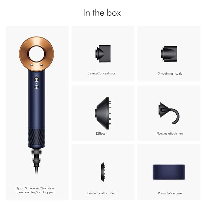 Dyson Supersonic™ hair dryer (Prussian Blue/Rich Copper)