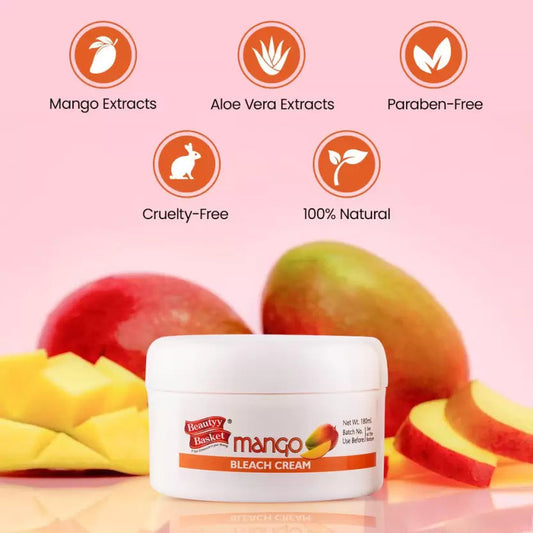 Beauty Basket Pro Premium Mango Bleach Cream (180ml + 45gm)