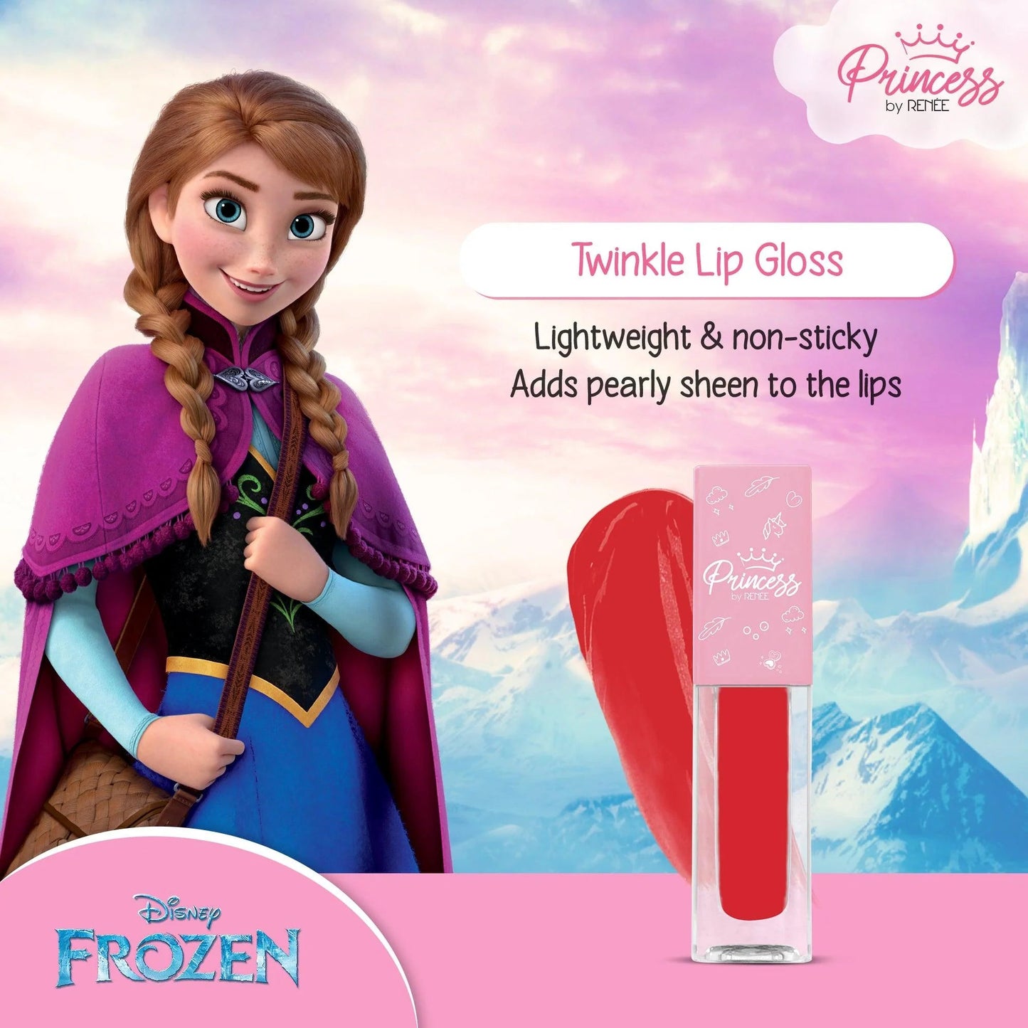 Disney Frozen Princess By RENEE Twinkle Lip Gloss 1.8ml