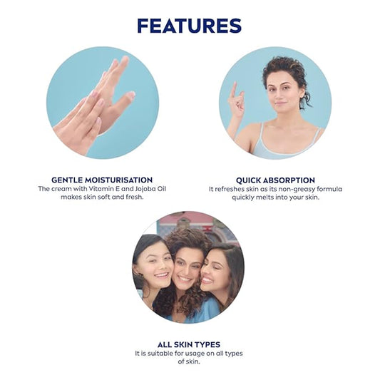 NIVEA Soft Entertainer College Edition Moisturizer for Face, Hand & Body, Non Sticky Cream 300ml