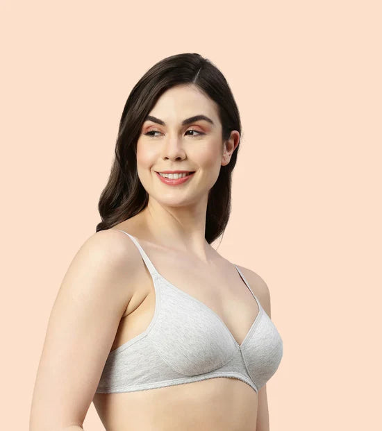 Enamor-A039 Perfect Coverage T-Shirt Bra - Supima Cotton Padded Wirefree Medium Coverage