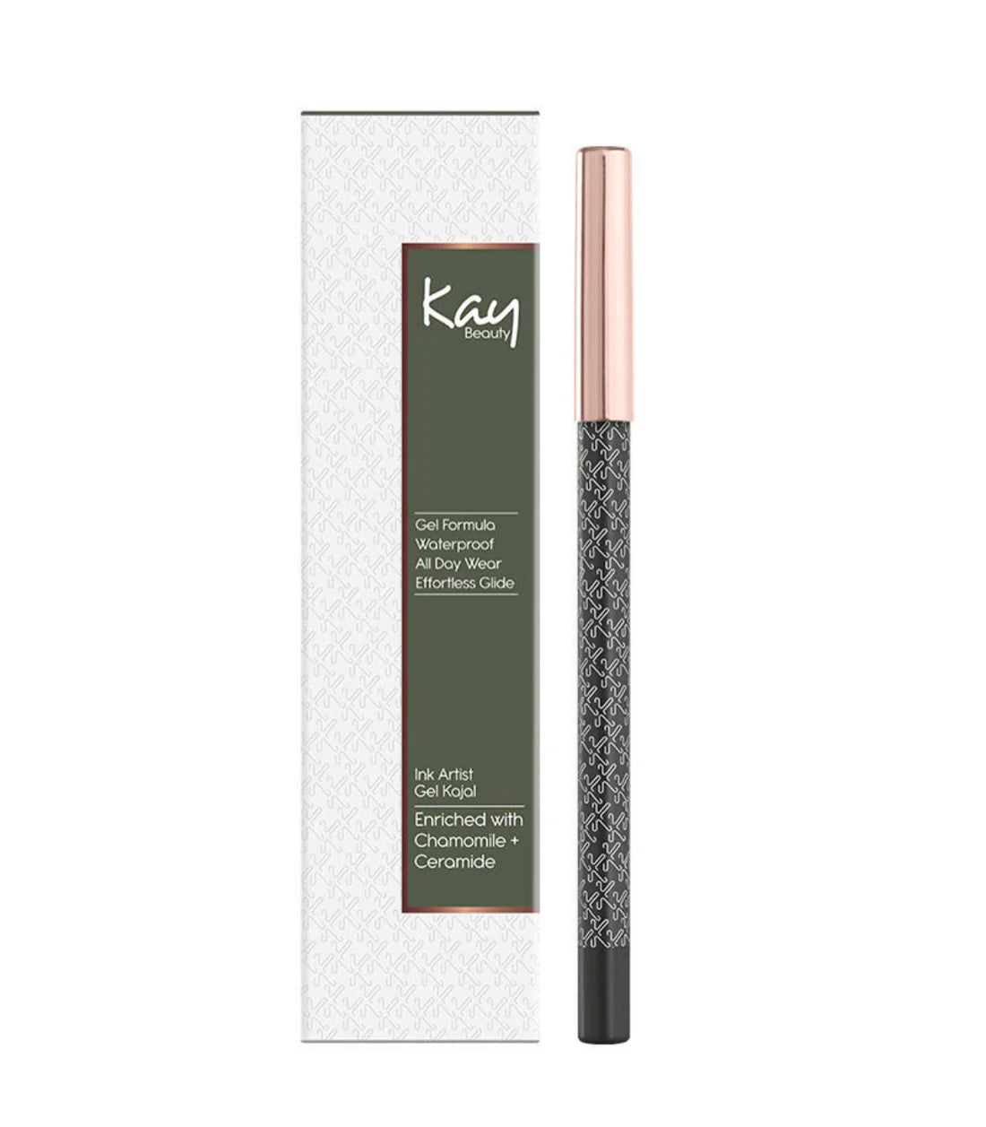 Kay Beauty Gel Formula Waterproof All Day Wear Effortless Glide Ink Artist Gel Kajal 1.2gm