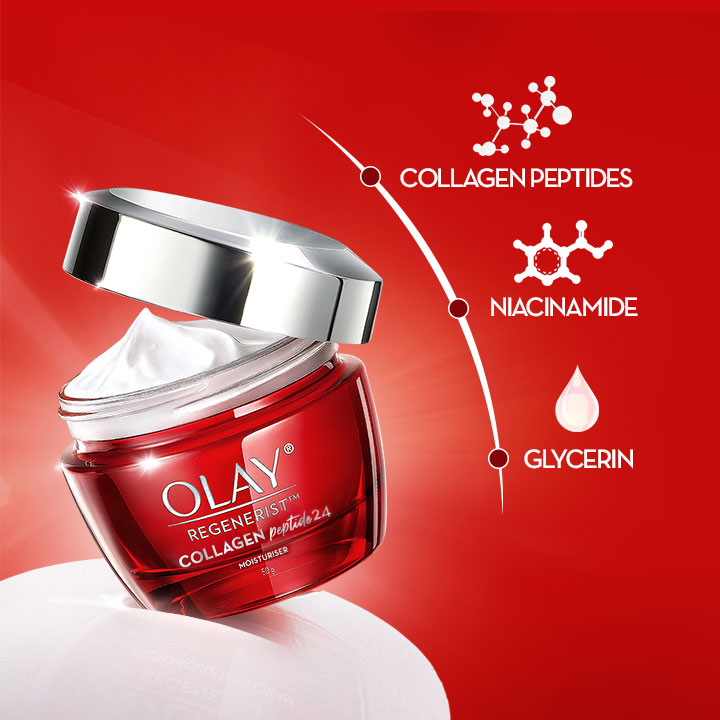 Olay Face Cream: Regenerist Collagen Peptide 24 Moisturiser 50g