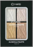 MARS 4 Color Glowzilla Palette Blush and Highlight Kit, Multicolor (FP03-02)