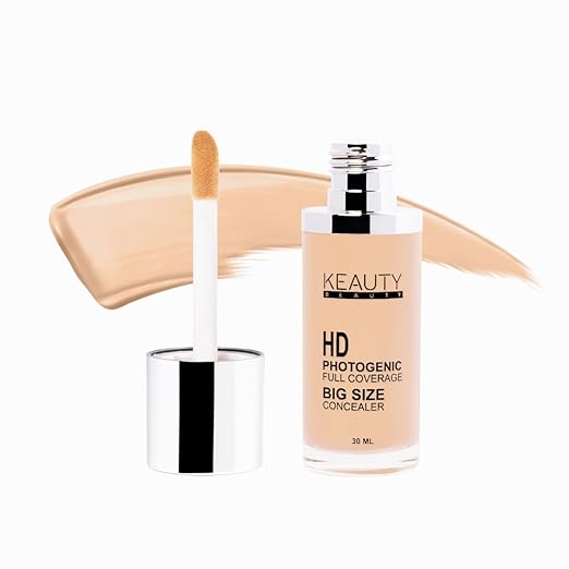 Keauty Beauty HD Photogenic Full Coverage Liquid Concealer For Face Makeup | Easy to Blend Concealer For Dark Circle | Natural Finish | 30ML
