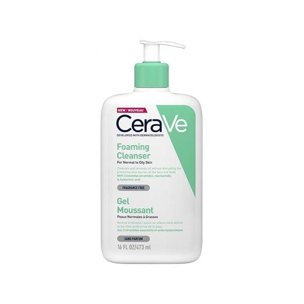 CeraVe Developed With Dermtologists Foaming Cleanser For Normal To Oily Skin 473ml