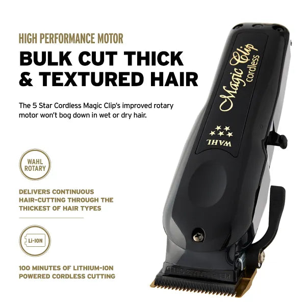 WAHL Professional Cordless Barber Combo™ The Ultimate Blending Clipper The Ultimate Cordless Trimmer