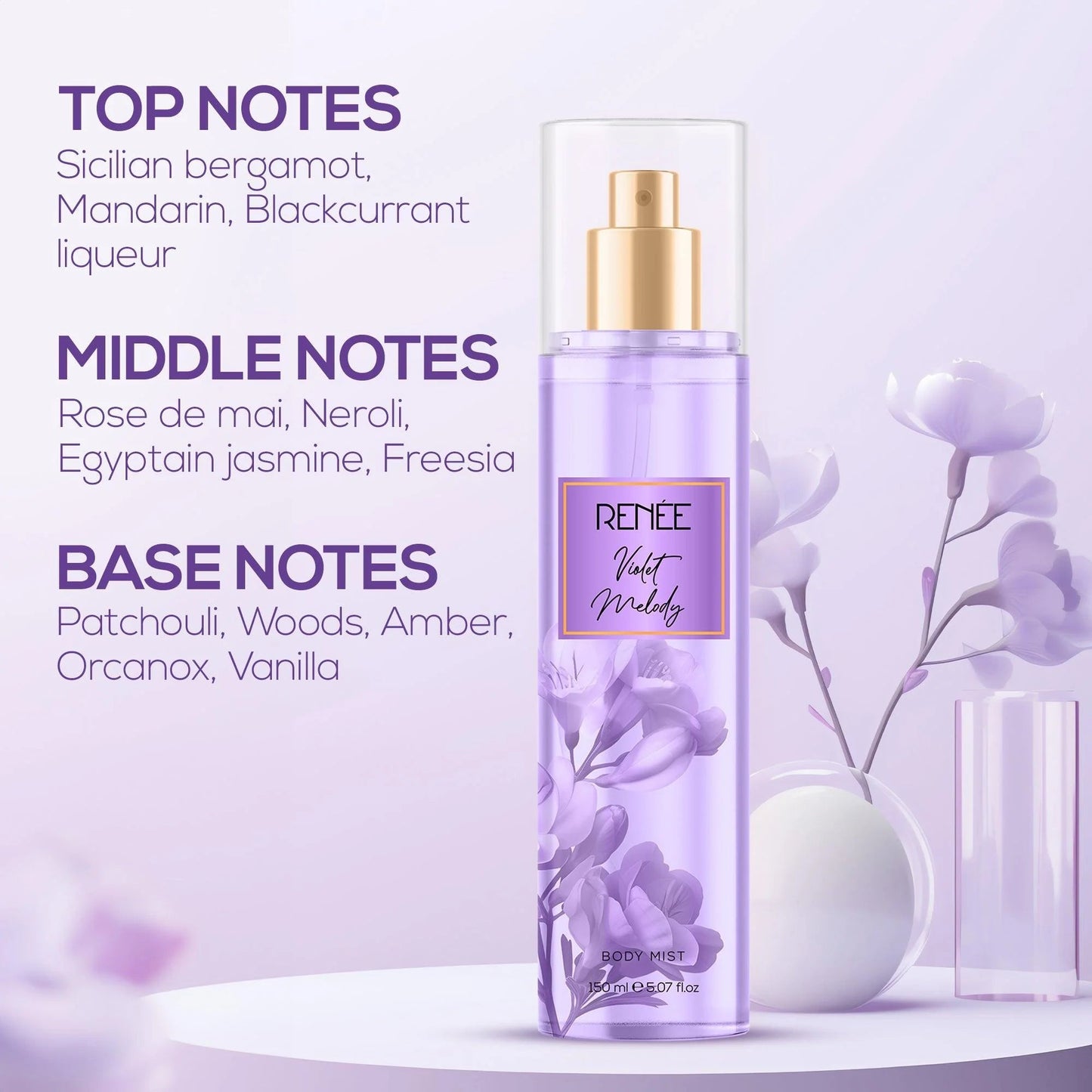 RENEE Violet Melody Body Mist 150ml