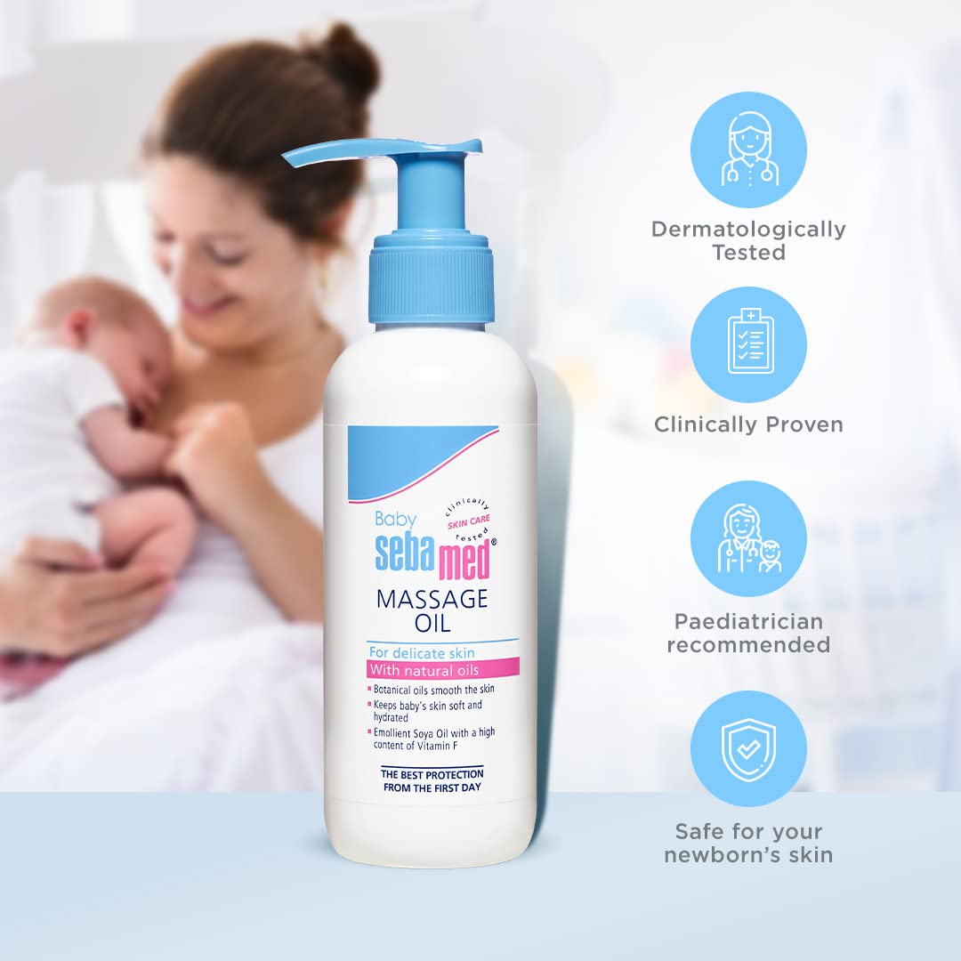 Sebamed Baby Massage Oil For Delicate Skin With Natual Skin 150ml