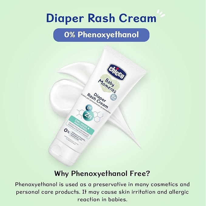 Chicco Baby Moments Diaper Rash Cream with Zinc Oxide & Vitamin B5 50g