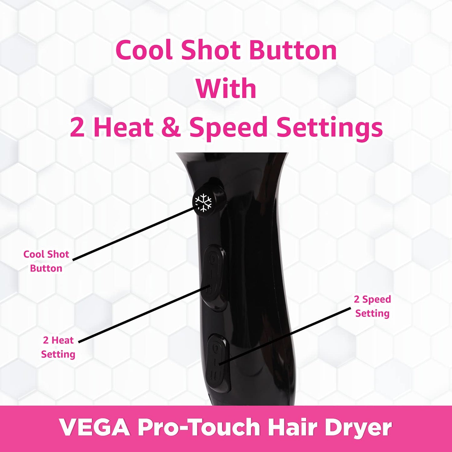 Vega Touch 1800-2000 Hair Dryer VHDP-02