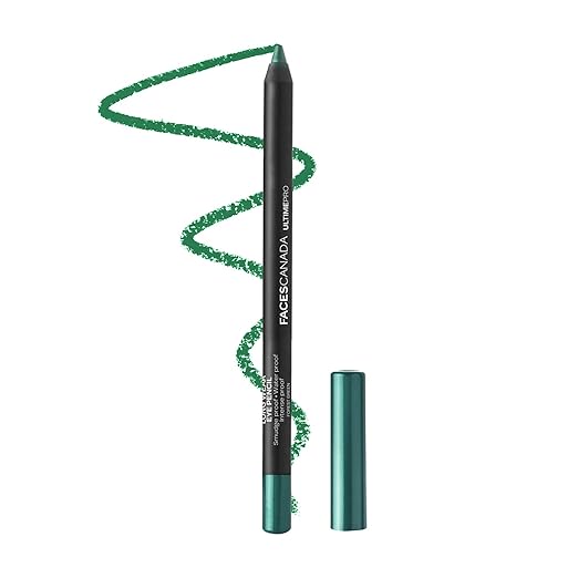 FACES CANADA Ultime Pro Longwear Eye Pencil  1.2 g | 8 Hr Long Stay | Smooth One Stroke Application | Intense Color Pay Off | Soft Blendable Formula | Smudge Proof | Water Proof