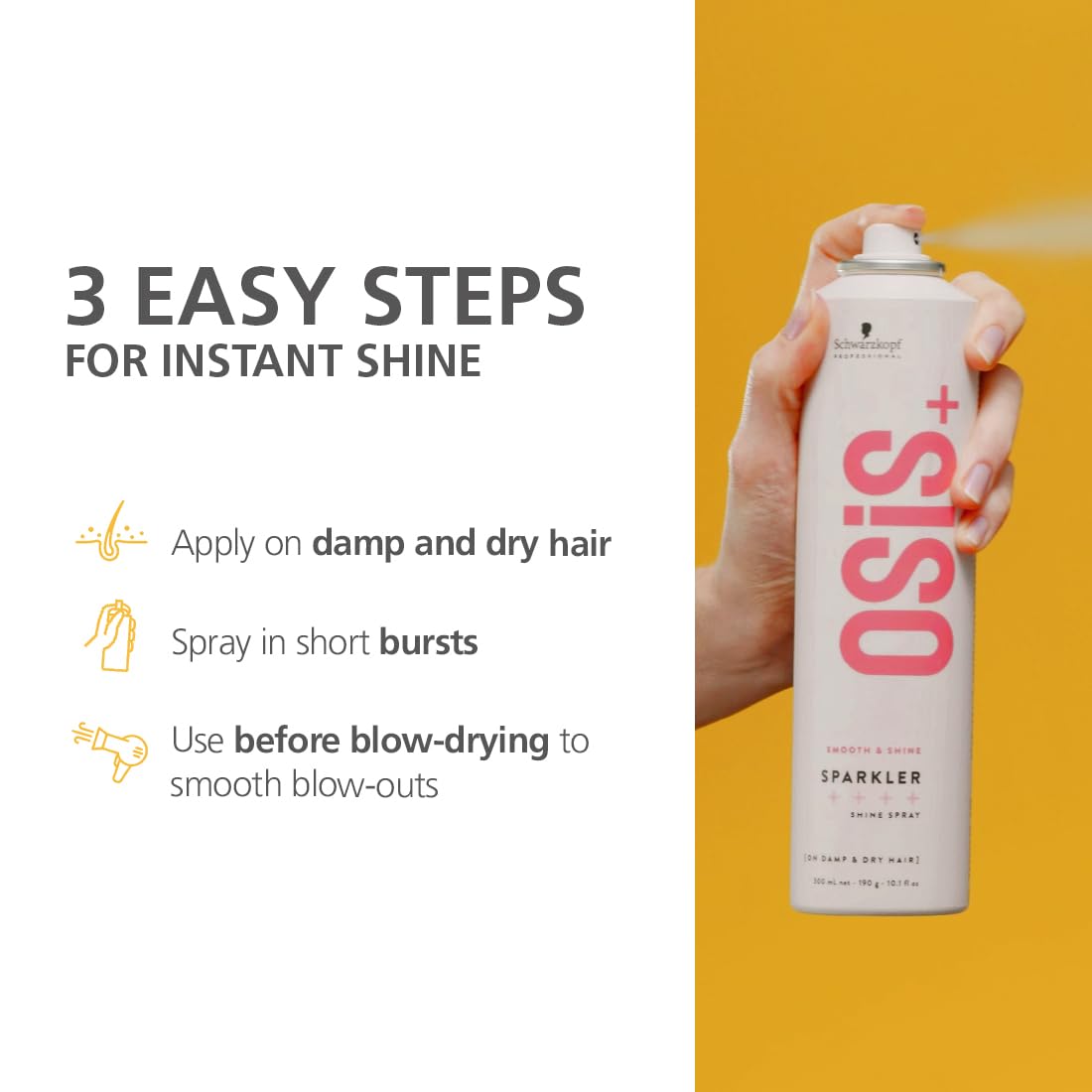 Schwarzkopf Osis+ Smooth & Shine Sparkler 300ml
