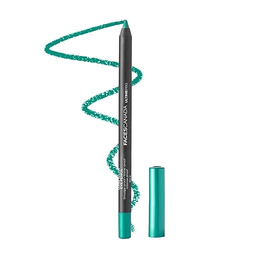 FACES CANADA Ultime Pro Longwear Eye Pencil  1.2 g | 8 Hr Long Stay | Smooth One Stroke Application | Intense Color Pay Off | Soft Blendable Formula | Smudge Proof | Water Proof