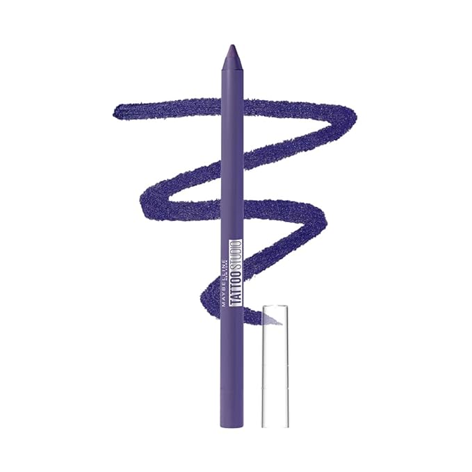 Maybelline New York Tattoo Gel Kajal Color Pencil, Sharpenable Gel Pencil, Matte Finish, Waterproof Gel Pencil, 36H Wear 1.2g