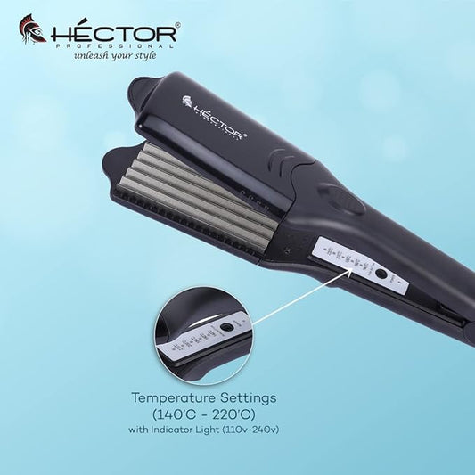 HECTOR Professional Hair Crimping Machine,Black 4 in 1 HT-15