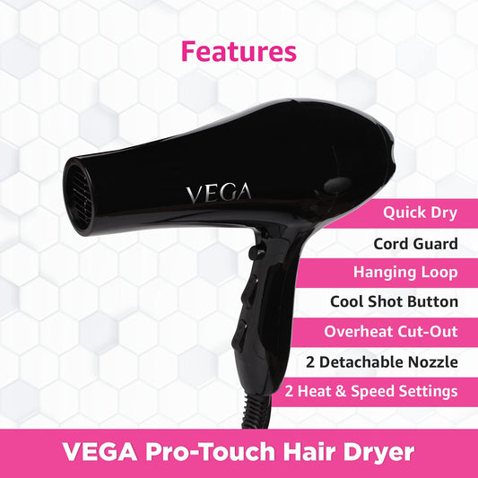 Vega Touch 1800-2000 Hair Dryer VHDP-02