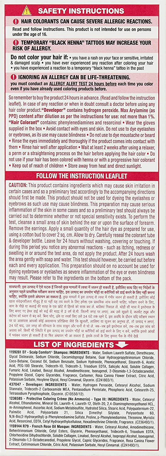 Loreal Paris Excellence Creme Tripe Care Color 1 Black 100g+72ml