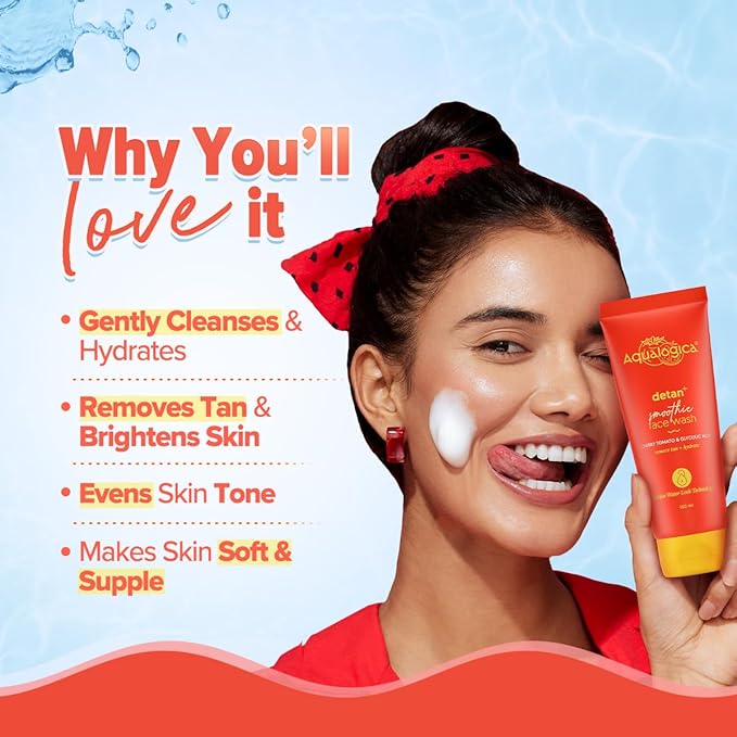 Aqualogica Detan+ Smoothie Face Wash 100ml