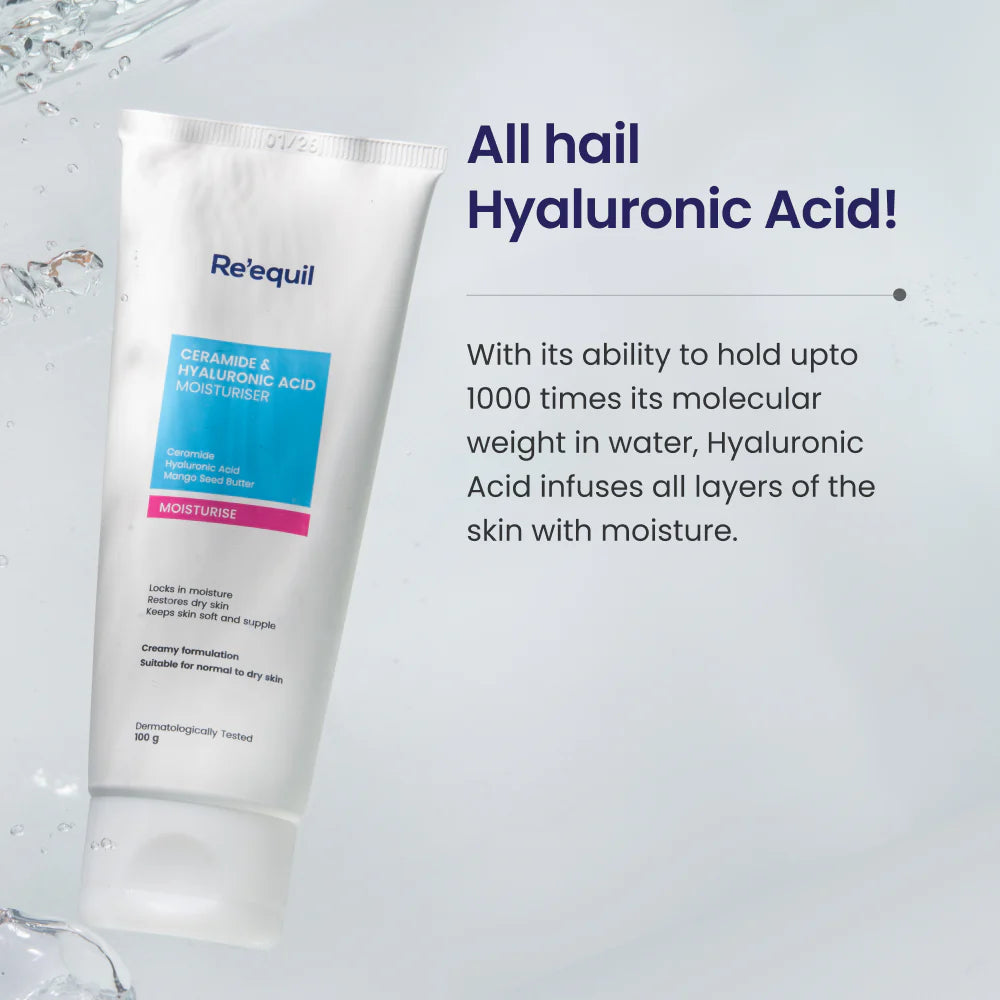 Re'equil Ceramide & Hyaluronic Acid Moisturiser 100g