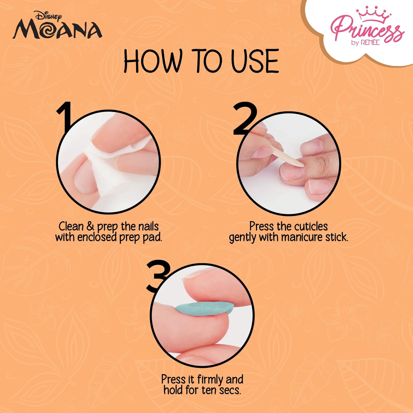 Princess by RENEE Disney Moana’s Stick On Nails