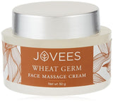 Jovees Herbal Wheat Germ Face Massage Cream with Vitamin E skin Nourishing and Hydrating |50gm