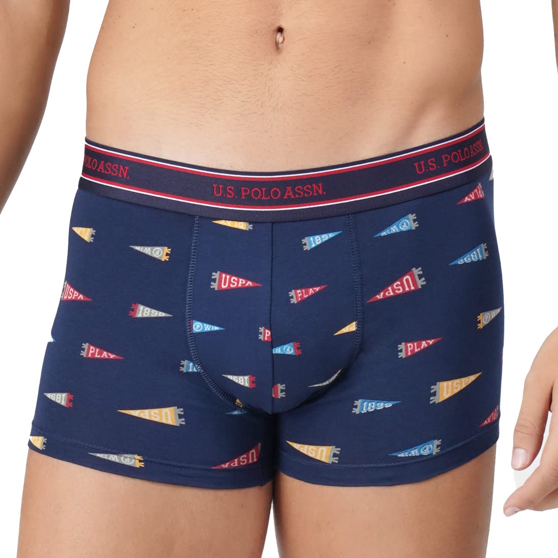 U.S. POLO ASSN. All Over Print Ribbed Jersey I616 Trunks - Pack Of 1