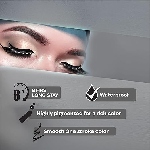 FACES CANADA Ultime Pro Longwear Eye Pencil  1.2 g | 8 Hr Long Stay | Smooth One Stroke Application | Intense Color Pay Off | Soft Blendable Formula | Smudge Proof | Water Proof