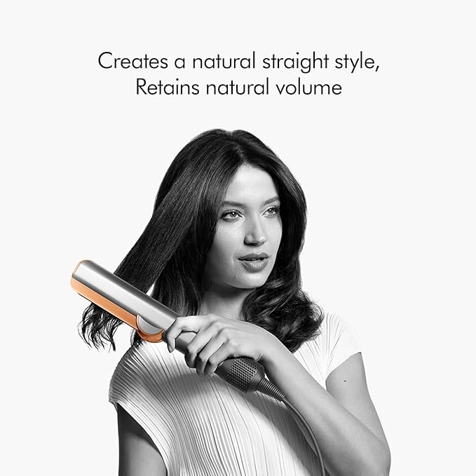 Dyson Airstrait™ Straightene| Dry & Straighten| Volumunious & Shiny Hair| Travel Friendly|Intelligent Heat Control|  (Bright Nickle / Bright Copper)
