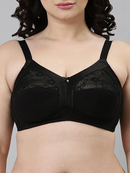 Enamor A014 Super Contouring M-Frame Full Support Bra - Supima Cotton, Non-Padded, Wirefree & Full Coverage