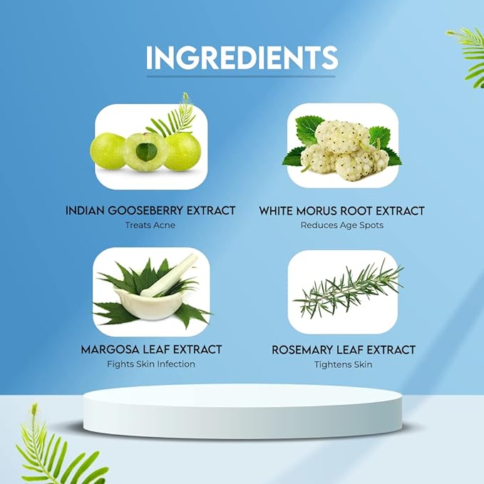 Jovees Herbal Men's Essential Advanced 4 in 1 Moisturizing Face Wash |with Vit C and Vit E | Gives Clean and Clear Skin |For All Skin Types 100g