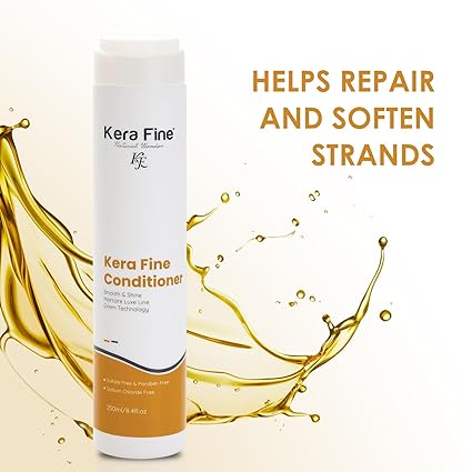 KERAFINE SMOOTH & SHINE CONDITIONER | 250ml | smooth & shine haircare luxe line geen technology | sulfate free & paraben free | sodium chloride free