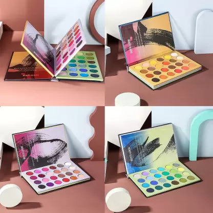 Beauty Glazed Color book Shades Pressed Powder Eye Shadow Palette 129.6G