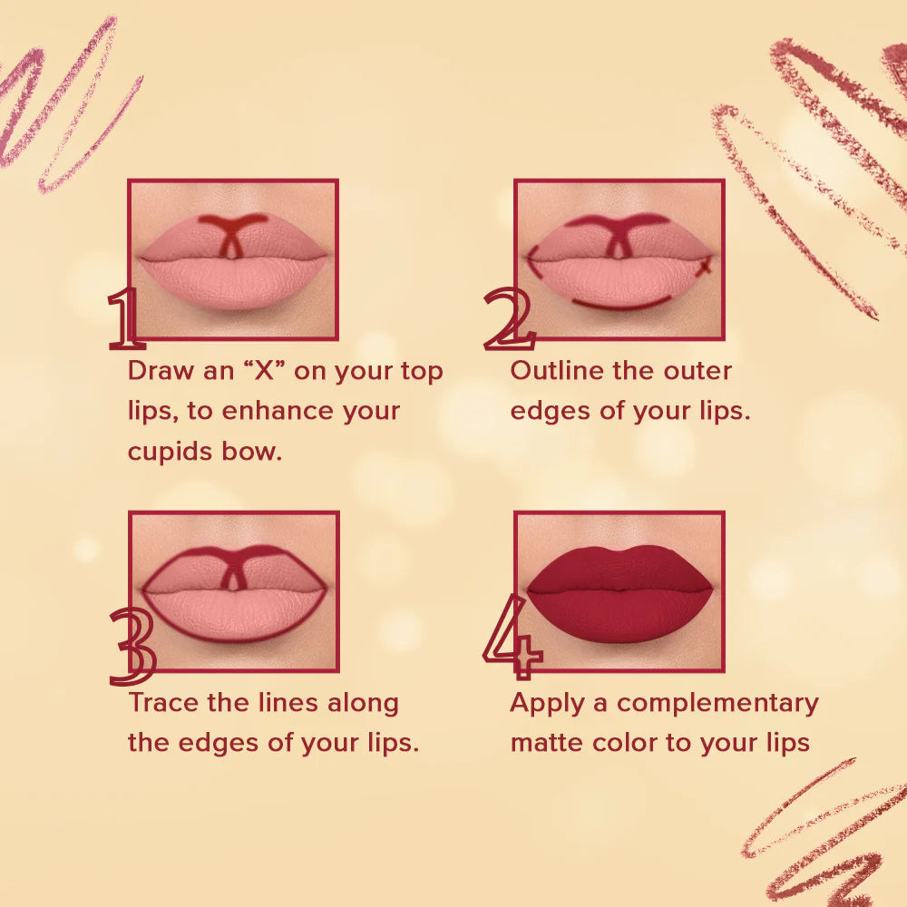Character Cosmetic Two In One - Lipstick & Lipliner 1.6g