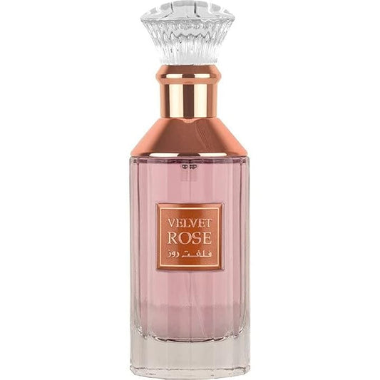 Lattafa Velvet Rose Unisex Eau De Parfum 100Ml | Oud And Musk Fragrances | Imported Edp Perfume Scent | Suitable For All Skin Types (Velvet Rose Eau De Parfum Scent, Liquid)