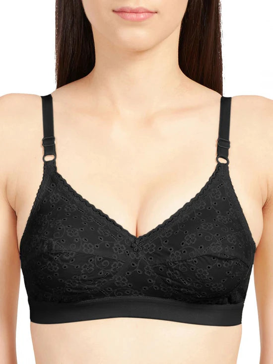 SONARI Cream Chikankari Bra