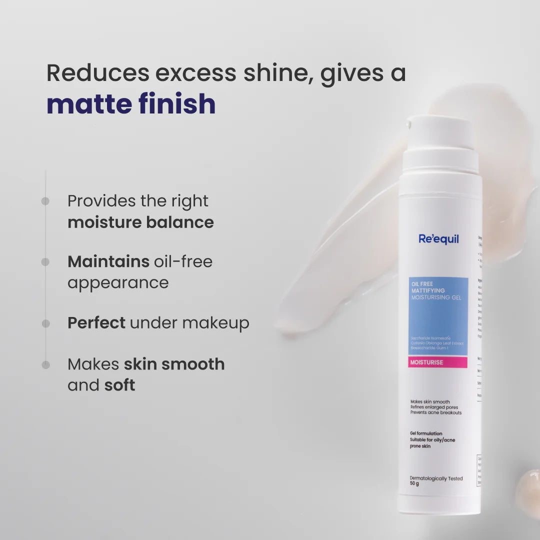 Re'equil Oil Free Mattifying Moisturising Gel 50g