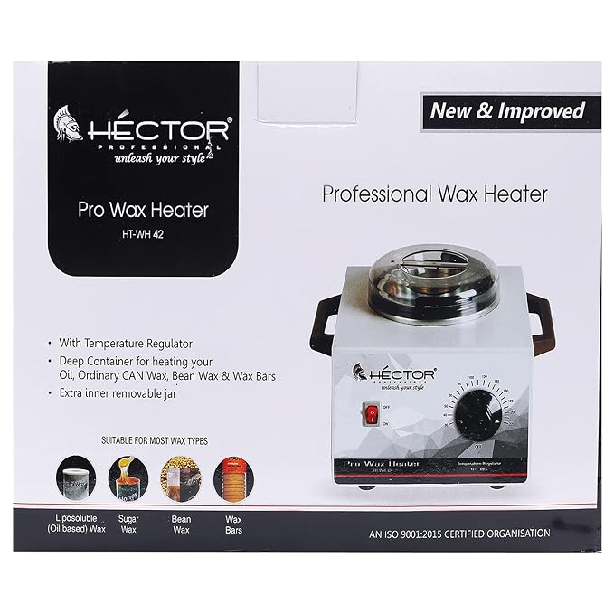 Hector Professional Wax Heater with Temprature control and single pot for Salon/Home use
