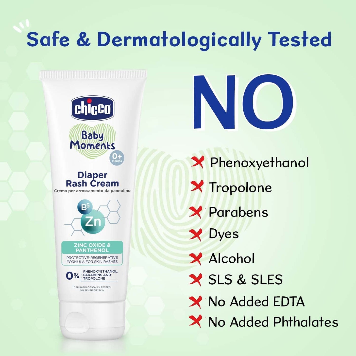 Chicco Baby Moments Diaper Rash Cream with Zinc Oxide & Vitamin B5 50g