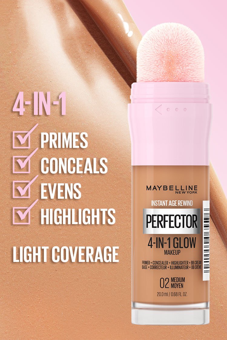 Maybelline New York Instant Age Rewind Perfector 4-In-1 Glow Makeup 20ml