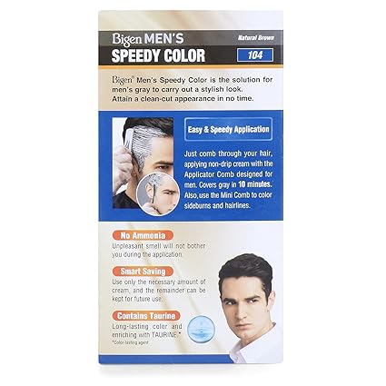 Bigen Speedy Hair Dye for Men from Ammonia - 104 Natural Brown