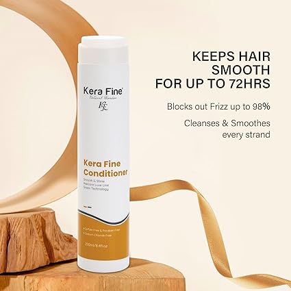 KERAFINE SMOOTH & SHINE CONDITIONER | 250ml | smooth & shine haircare luxe line geen technology | sulfate free & paraben free | sodium chloride free