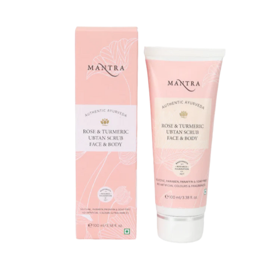 Mantra Rose & Turmeric Ubtan Scrub Face & Body 100 ml
